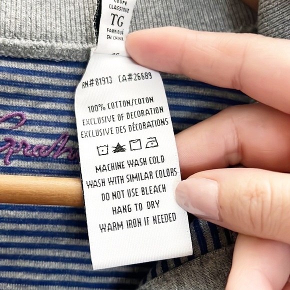 Robert Graham Gray Quarter Zip Men's Long Sleeve Striped Bottom Shirt - Picture 8 of 10